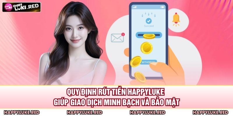 Quy định rút tiền HAPPYLUKE giúp giao dịch minh bạch và bảo mật